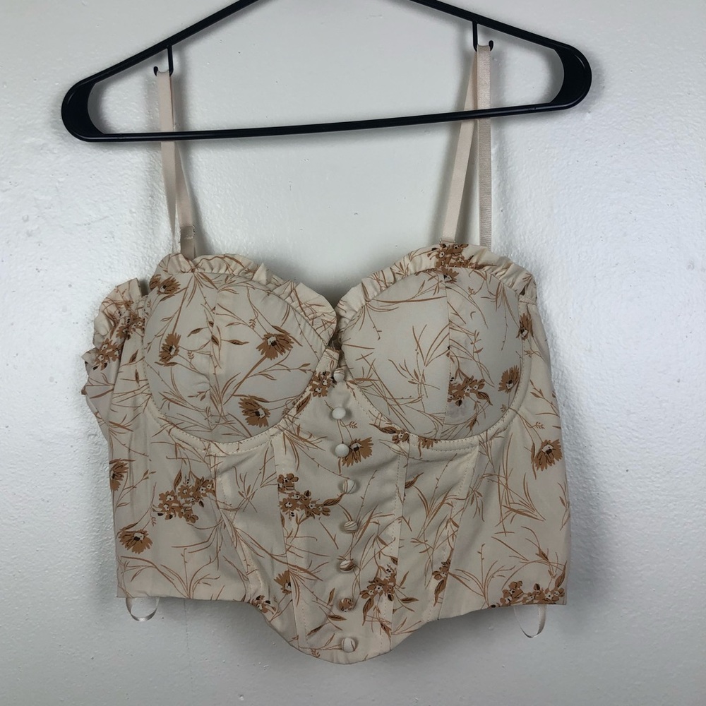 Windsor Cream Floral Corset Top - Picture 2 of 8